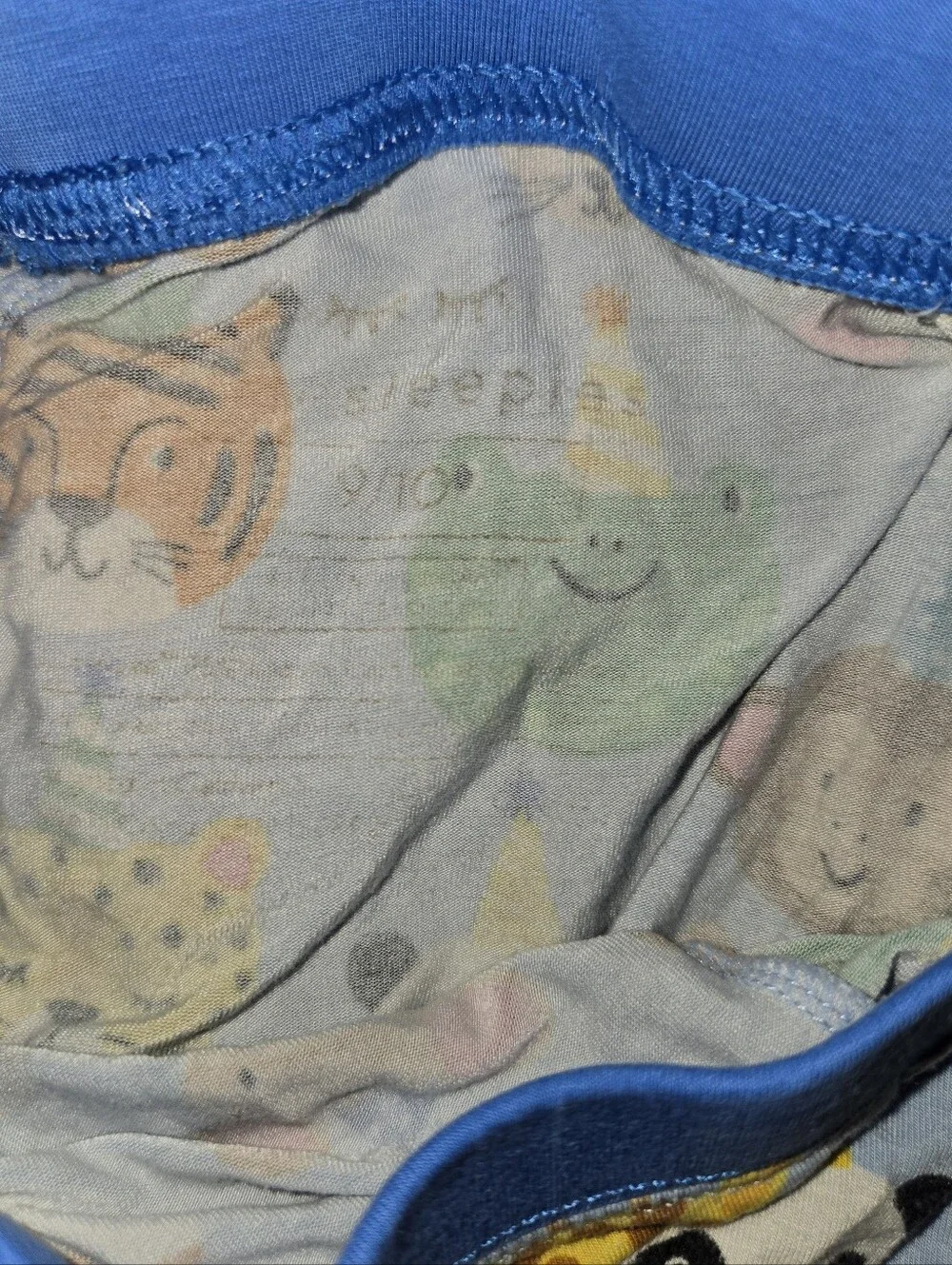 Preowned Good Boys Little Sleepies Birthday Pajamas Set Size-9/10